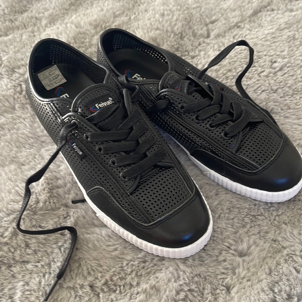 Feiyue Fe Lo Plain Leather Black sneakers F20047W